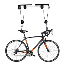 2 Pack Ceiling Bike Hoist Pulley System 132 lbs Capacity Heavy Duty Garage Overhead Storage Rack