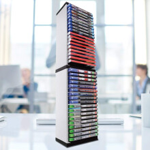 36 Game Disc Holder Storage Tower for PS5 PS4 Xbox Switch, MultiConsole Organizer Stand