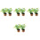8Pcs Tiny Artificial Miniature Plants Lightweight Mini Toy Decorations 4