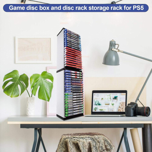 36 Game Disc Holder Storage Tower for PS5 PS4 Xbox Switch, MultiConsole Organizer Stand 2