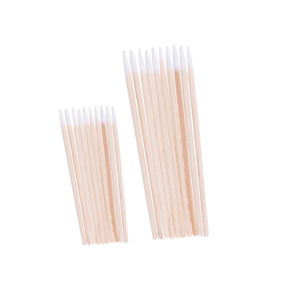 200pcs Precision Cotton Swabs Single Pointed Nonlinting Disposable Buds for Makeup and Nail Art