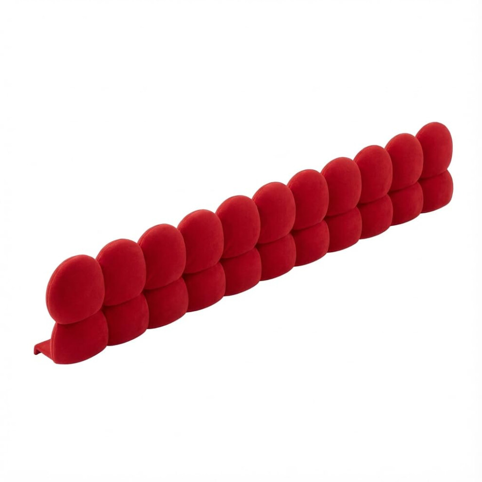 Kitchen Sink Splash Guard 20' Silicone Faucet Splash Catcher With Suction Cups For Dry Countertops Cherry Red 9174973513773