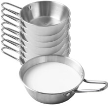 8Pack 20oz 304 Stainless Steel Camping Bowls, ExtraThick Seamless Soup and Makgeolli Serving Bowls