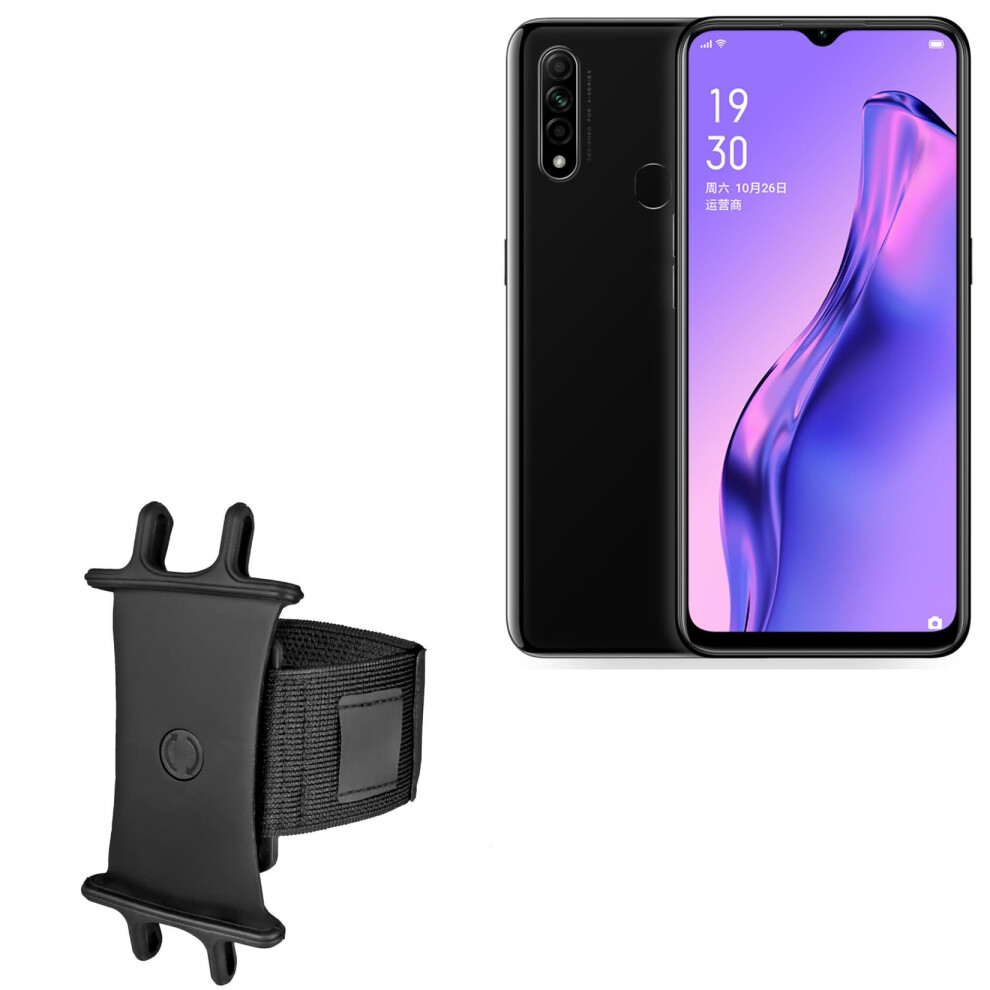 Sport Armband Phone Holder For Oppo A8 With 360 Rotation, Touch Control And Key Slot Â Black 9113335730137