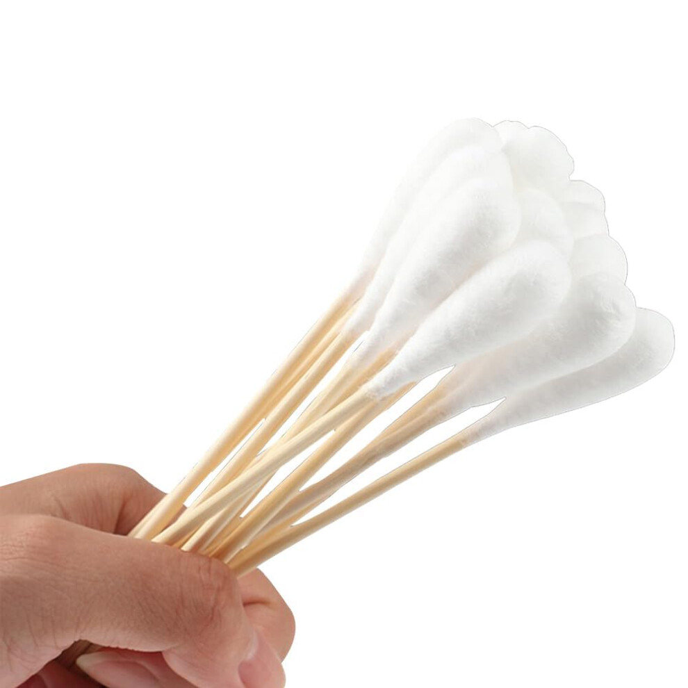100PCS Large Medical Cotton Swabs 20cm Extra Long  Absorbency Disposable Cotton Buds for Gynecology and Beauty