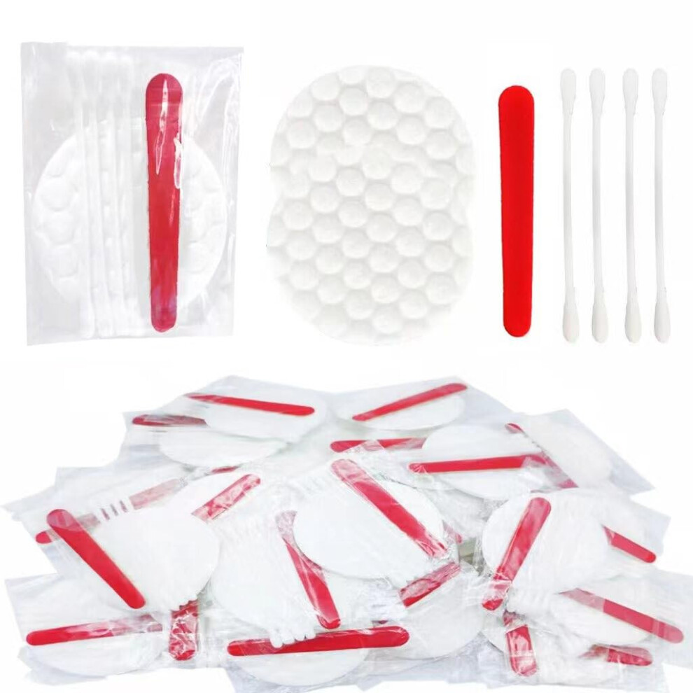 50 Sets Hotel Vanity Kit Bulk, Individually Wrapped Travel Amenities with Cotton Pads, Swabs, Nail File