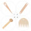16Stk Handwebstab Set Holz Beige Strick- Und Webzubehör Für DIY 10