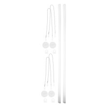 6Sets Weiße Posterhänger Aus Metall Kunststoff Für Bilder &