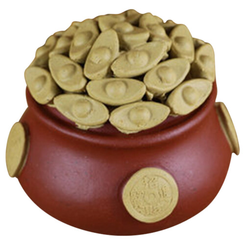 2Pcs Multipurpose Cornucopia Statue Clay Tea Pet Tea Table Decor 1