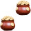 2Pcs Multipurpose Cornucopia Statue Clay Tea Pet Tea Table Decor 4