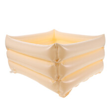 4Stk PVC Fußwanne Beige Faltbar Leicht Für & Outdoor Nutzung