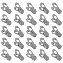 150Pcs Heavy-Duty Grey Plastic Clothes Clips Wind-Proof Clothes Pegs