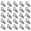 150Pcs Heavy-Duty Grey Plastic Clothes Clips Wind-Proof Clothes Pegs 1