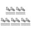 150Pcs Heavy-Duty Grey Plastic Clothes Clips Wind-Proof Clothes Pegs 8