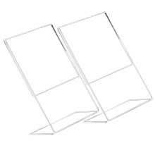 4Stk Acryl Schildhalter Transparent Praktischer Display