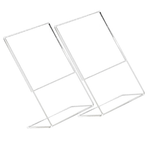 4Stk Acryl Schildhalter Transparent Praktischer Display