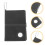 5Sets Schwarzes PU Golf Score Notizbuch Und Tragbar 11