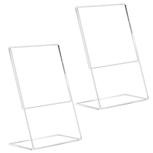 4Stk Acryl Schildhalter Transparent Praktischer Display 1