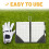 5Sets Schwarzes PU Golf Score Notizbuch Und Tragbar 10