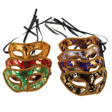 35Pcs Lightweight Plastic Masquerade Masks for Adults Assorted Colors