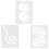 3Pièces Ensemble Gabarits Couture Transparent Pour Patchwork 1