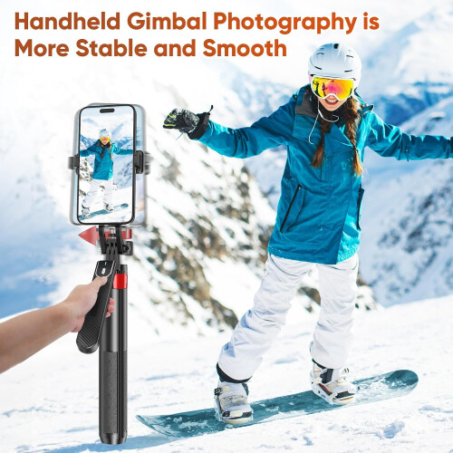 62' Phone Tripod Selfie Stick with Light, 360 Rotation, Remote Control, for iPhone, Android, GoPro 2