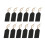 40Pcs Wooden Blackboard Message Board Hanging Ornament Double Side 7