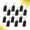 40Pcs Wooden Blackboard Message Board Hanging Ornament Double Side 4