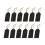 40Pcs Wooden Blackboard Message Board Hanging Ornament Double Side 6