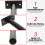 1Pièces Support Haltères Noir Rack De Rangement Multifonction 7