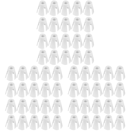 60Pièces Pinces Blanches Fixation Fil Machine À Solide 1