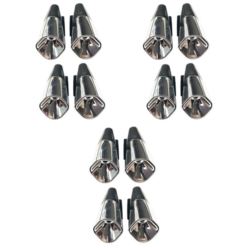 12Pièces Sifflet Cerfs Argent Facile Nettoyage 2