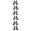 12Pièces Sifflet Cerfs Argent Facile Nettoyage 7