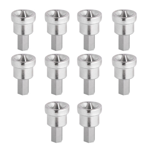 30Pièces Embouts Tournevis Ph2 Argent Avec Butée Plaques