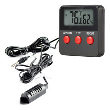 3Pièces Thermomètres Digital Noir Température Humidité