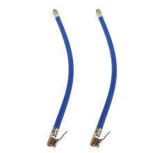 2Pièces Tuyau D'extension Gonfleur Pneus Métal Caoutchouc Multicolore