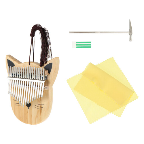 1Ensemble Mbira Bois 17 Notes Kalimba Pig Forme Durable