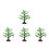 4Pcs Miniature Trees for Home Landscape Model 4