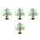4Pcs Miniature Trees for Home Landscape Model 8