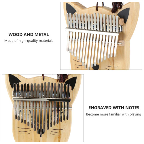 1Ensemble Mbira Bois 17 Notes Kalimba Pig Forme Durable 1