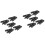 10Pièces Clips De Casque Abs+pièce Noir Pour Câbles Micro Et Écouteurs 6