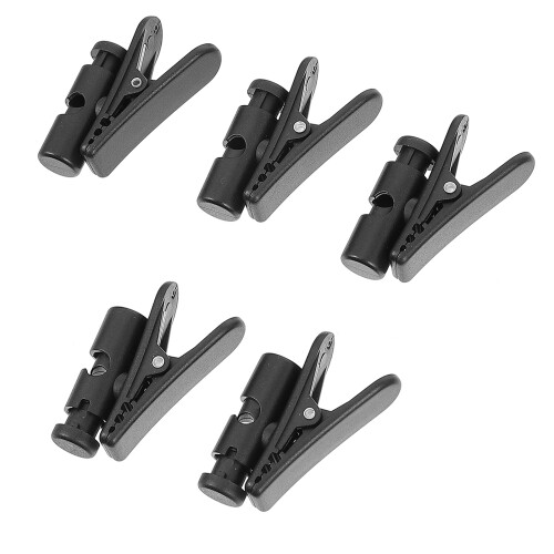 10Pièces Clips De Casque Abs+pièce Noir Pour Câbles Micro Et Écouteurs 2