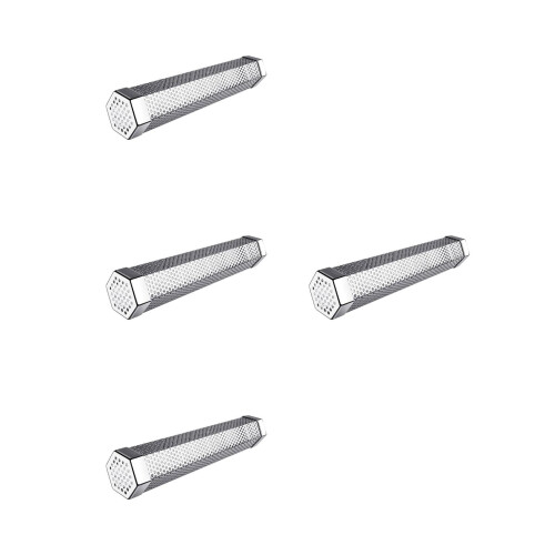 4Pièces Boîte Barbecue Résistant Température Argent 2