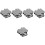 100Pièces Caches Écrous Argentés Roue Auto Design Bling Protection Vis 4