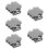 100Pièces Caches Écrous Argentés Roue Auto Design Bling Protection Vis 11