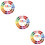 3Ensembles Ensemble Fils Broderie DIY Polyester Aiguilles Multicouleurs 8