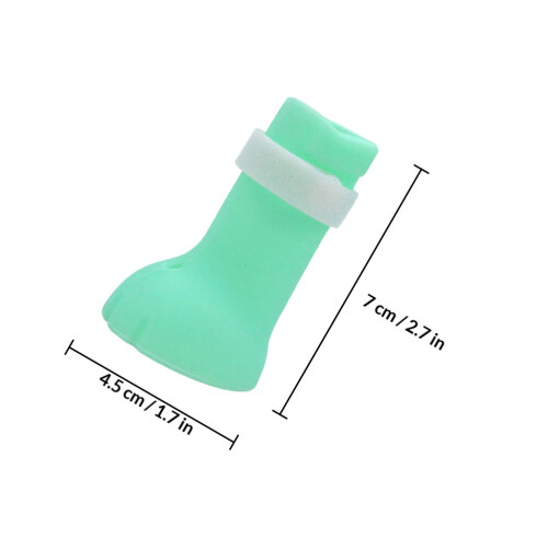 4Pièces Chaussures Chats Silicone Bottines Protège 1