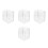 4Pièces Cache Prise Électrique Transparent Résistant Usage Intérieur 8