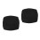 2Pièces Protection Housse Banc De Piano Élastique Couleur Unie Noire 3