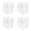 4Pièces Cache Prise Électrique Transparent Résistant Usage Intérieur 4